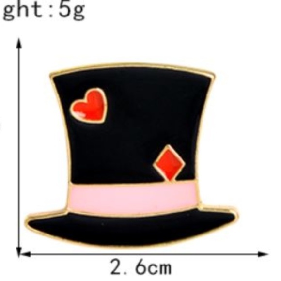 Cute4less2012 Jewelry - 5/$24 🎩 Alice in Wonderland Mad Hatter Hat Pin